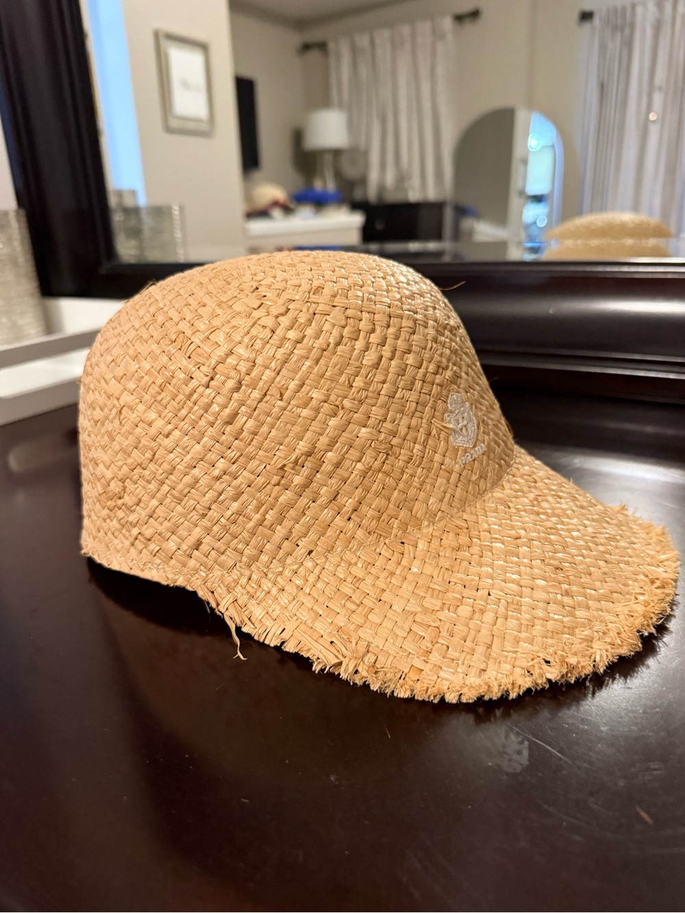 Prada raffia baseball hat size medium worn once like new - Picture 1 of 8